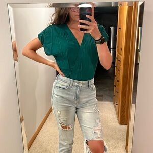 Green blouse